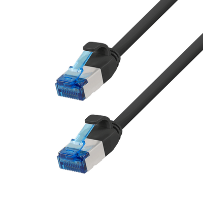 Ultra slim Patchkabel S/FTP Cat 6A zwart 20 M