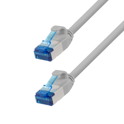 Ultra slim Patchkabel S/FTP Cat 6A grijs 0.25 M
