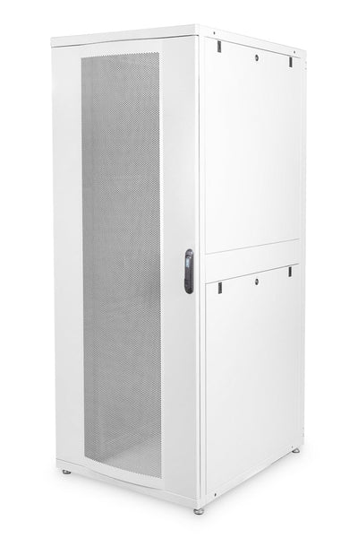 42U serverkast met geperforeerde deuren 800x1000x2050mm (BxDxH) lichtgrijs