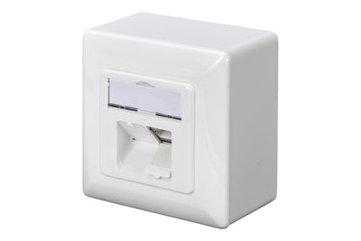 Caja combinada de empotrar y superficie CAT5e 2x RJ45 blindada LSA