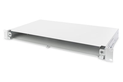 Caja de empalme de fibra óptica 1U con cierre rápido extensible