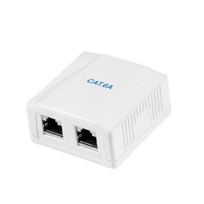 CAT6a opbouwdoos 2x RJ45 STP