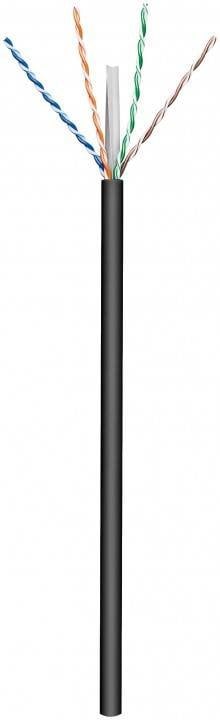 CAT6 U/UTP buitenkabel stug 100M 100% Koper Zwart