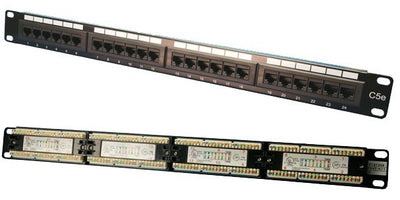 Panel de conexión CAT5e de 24 puertos
