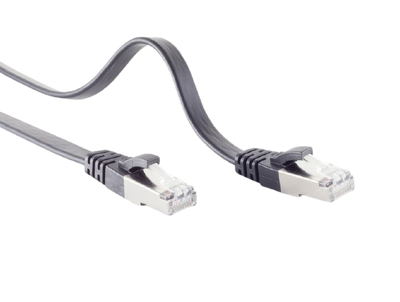 Cable U/FTP CAT7 3M negro plano 100% cobre