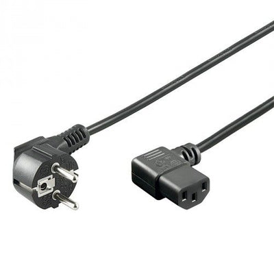 Cable de alimentación CEE 7/7 acodado (macho) a C13 acodado (hembra) 1,5 m
