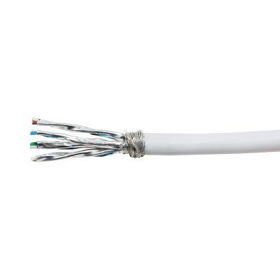 Cable de red S/FTP CAT7 rígido LSZH 305M 100% cobre blanco
