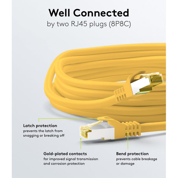 Cat7 30M Geel S/FTP (PiMF) LSZH patchkabel