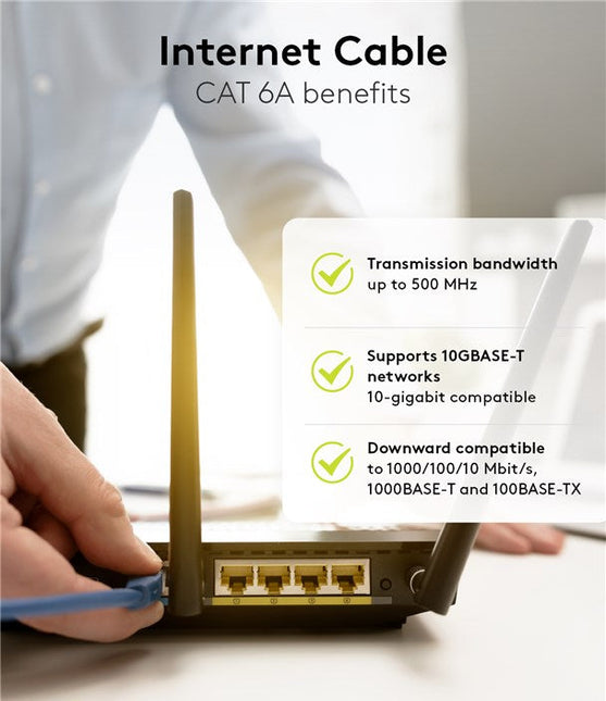 Cat6a S/FTP PIMF LSZH Morado 1 metro 