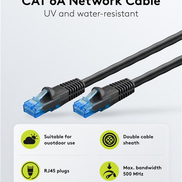 CAT6a U/UTP 50M buitenkabel 100% koper