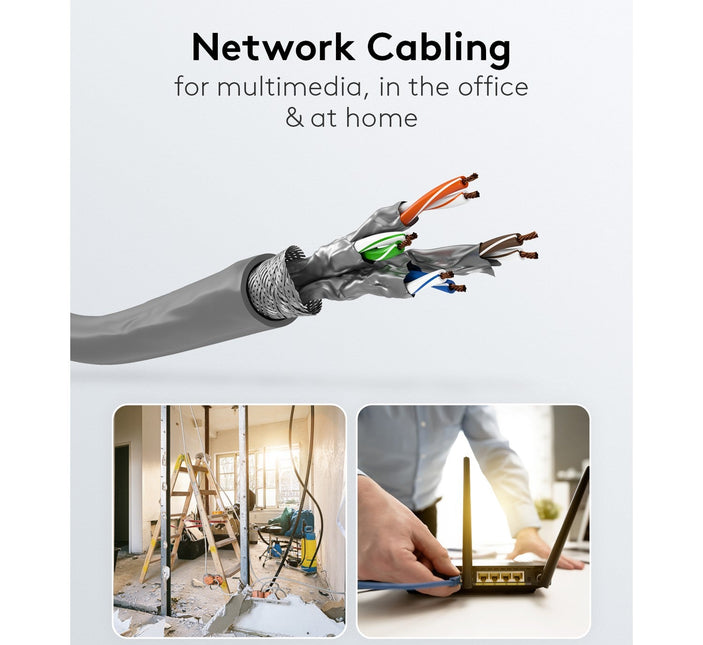SFTP CAT6a network cable stranded 100M 100% copper