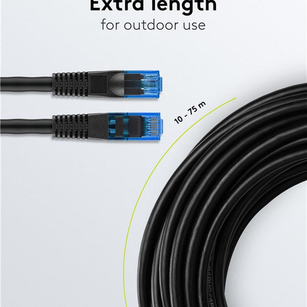 CAT6a U/UTP 50M buitenkabel 100% koper