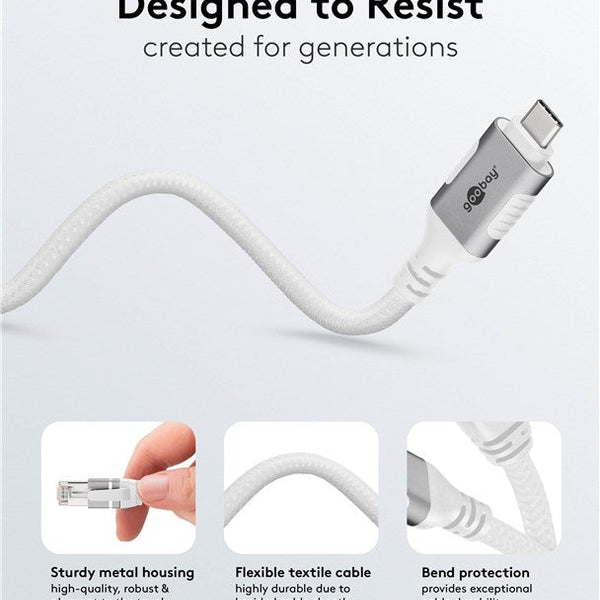 USB-C™ 3.1 naar RJ45 Ethernet kabel 15M wit