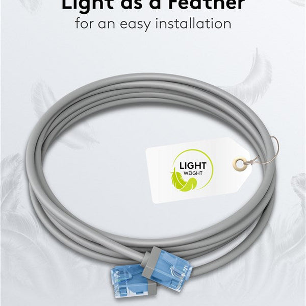 Ultraflex Dunne Cat6a Patchkabel U/UTP 0.15M Grijs