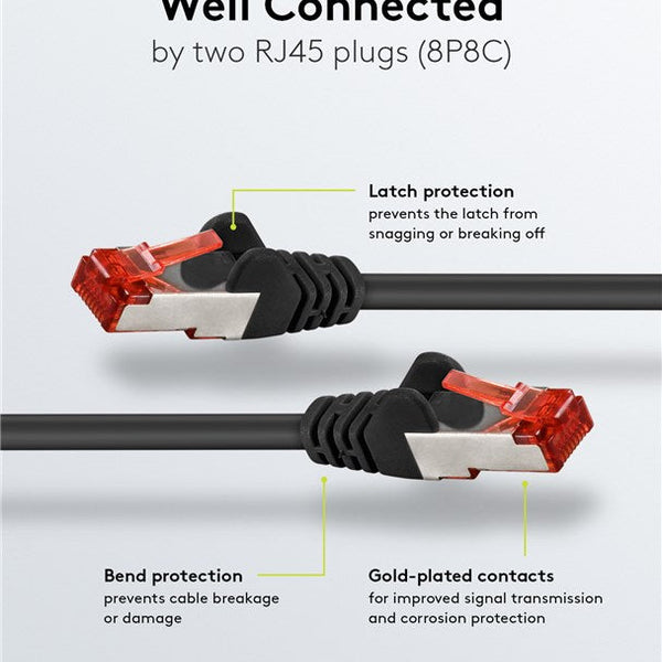 Cat6 S/FTP LSZH 15M Black