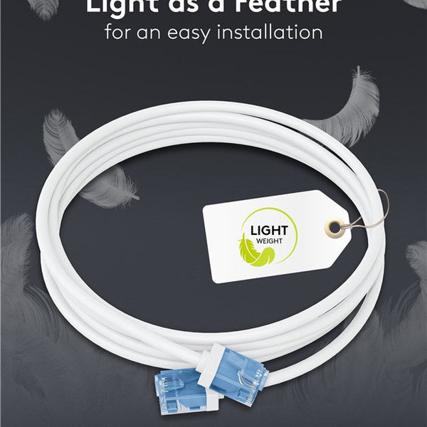 Ultraflex Dunne Cat6a Patchkabel U/UTP 0.25M Wit