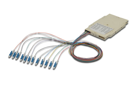 Splice cassette with 12 pigtails pre-assembled LC (APC) OS2