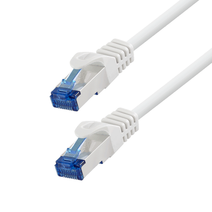 Cat6a S/FTP CCA LSZH blanco 0,5 metros