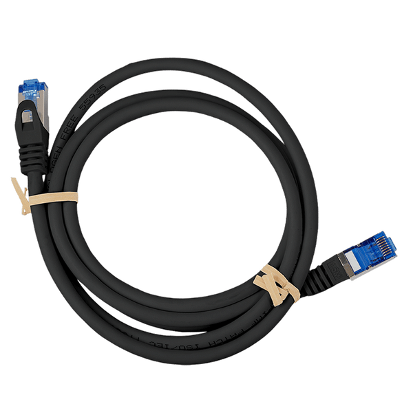 Cat6a S/FTP CCA LSZH negro 1,5 metros