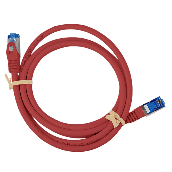 Cat6a S/FTP CCA LSZH rood 0.5 meter