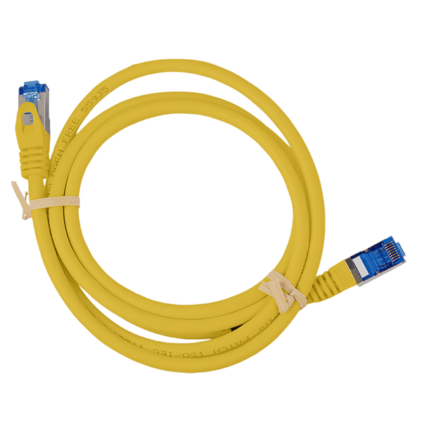 Cat6a S/FTP CCA LSZH geel 0.5 meter