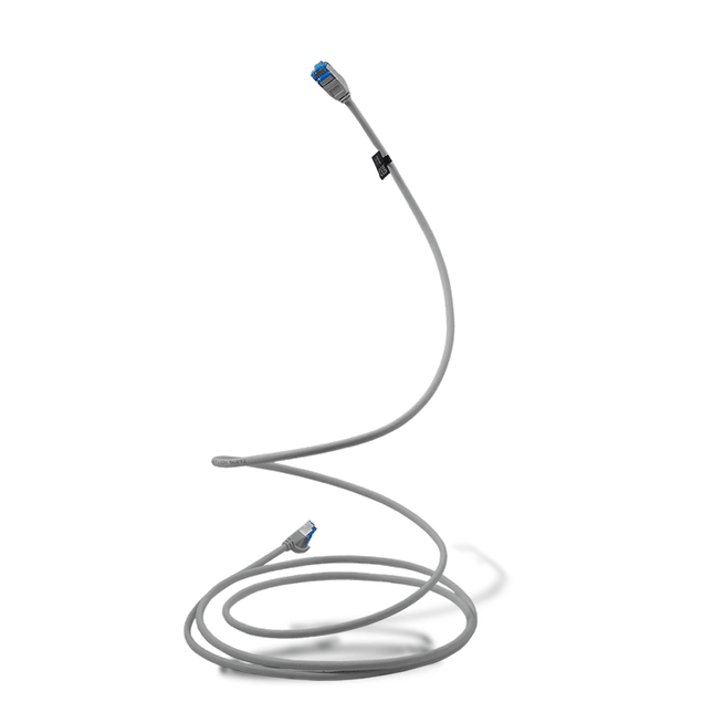 Ultra slim Patchkabel S/FTP Cat 6A grey 1 M