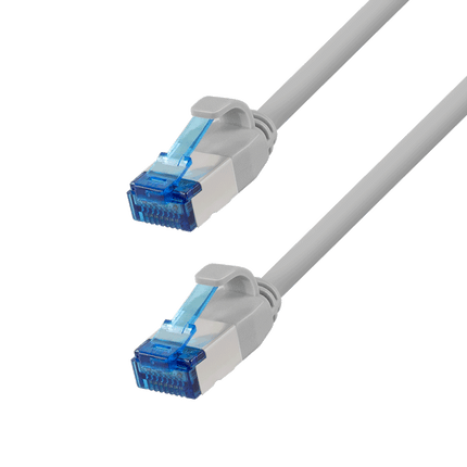 Cable de conexión ultrafino S/FTP Cat 6A gris 10 m