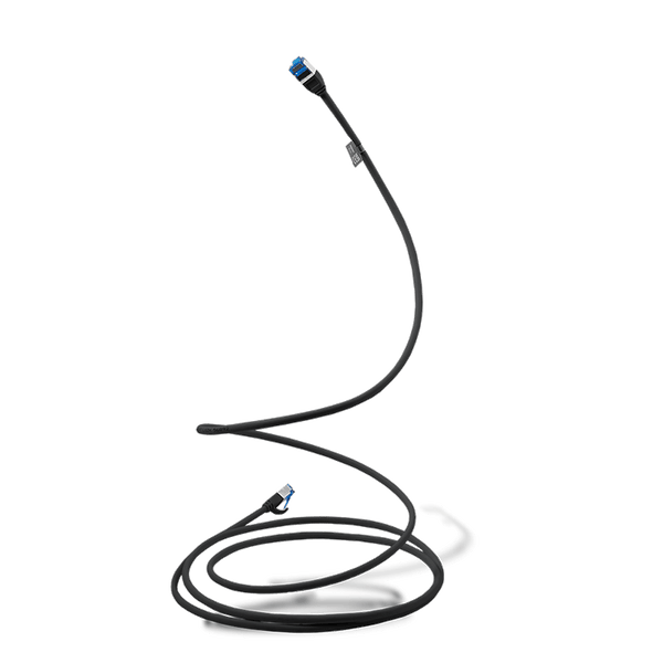 Ultra slim Patchkabel S/FTP Cat 6A black  10 M