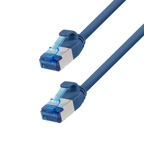 Ultra slim Patchkabel S/FTP Cat 6A blauw  5 M