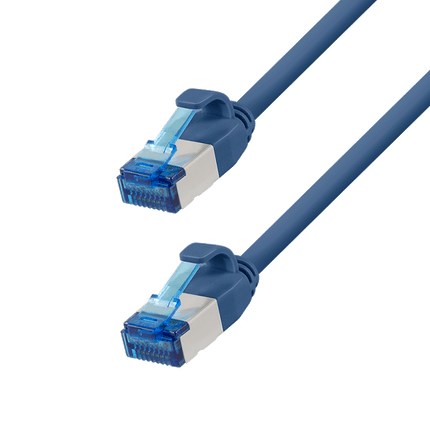 Ultra slim Patchkabel S/FTP Cat 6A blauw  5 M