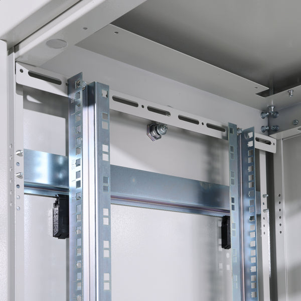 22U Patch Cabinet 600x600x1164 mm (WxDxH) light gray