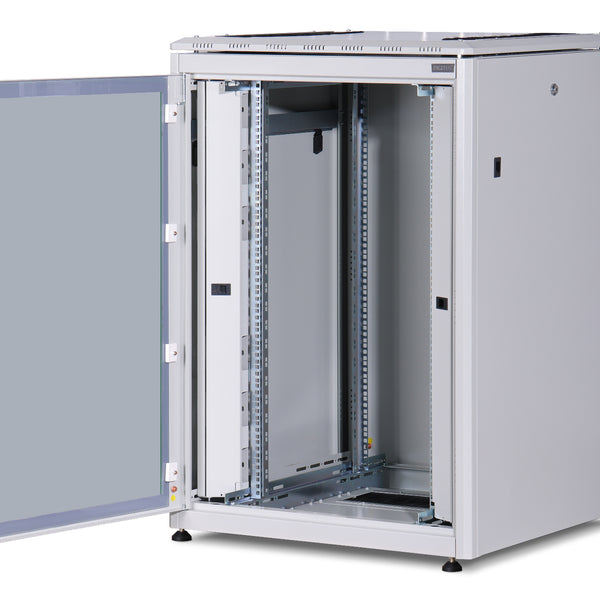 22U Patch Cabinet 800x800x1164 mm (WxDxH) light gray