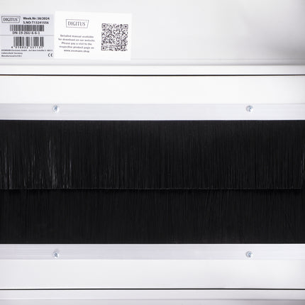 Armario de conexiones 26U 600 x 600 x 1342 mm (ancho x profundidad x alto) gris claro