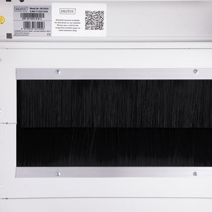 42U Patch Cabinet 600x800x2053 mm (WxDxH) light gray