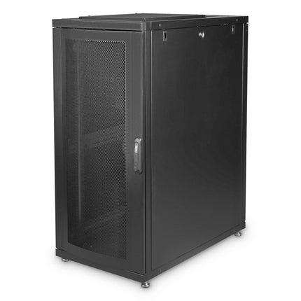 Armario servidor 26U con puertas perforadas 600x1000x1340mm (AnxPrxAl) negro