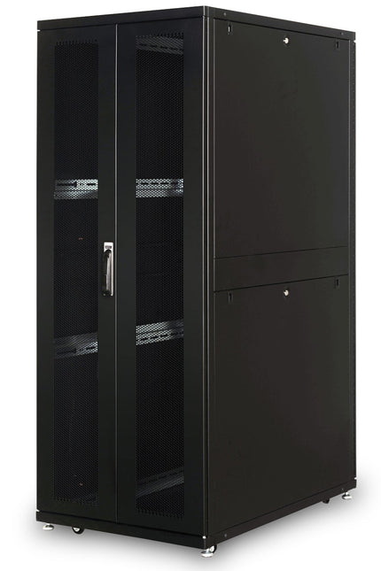 Armario servidor 42U con puertas perforadas 800x1200x2050mm (AnxPrxAl) negro
