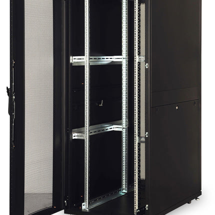 Armario servidor 42U con puertas perforadas 800x1200x2050mm (AnxPrxAl) negro