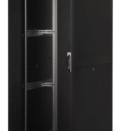 Armario servidor 42U con puertas perforadas 800x1200x2050mm (AnxPrxAl) negro