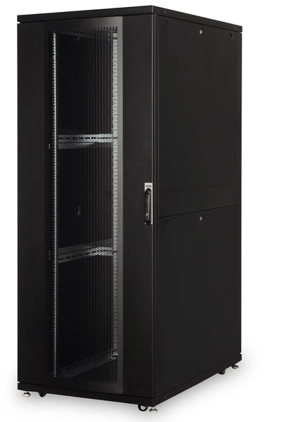 42U serverkast met geperforeerde deuren 800x1200x2050mm (BxDxH) zwart