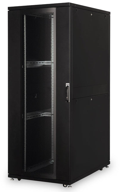 Armario servidor 42U con puertas perforadas 800x1200x2050mm (AnxPrxAl) negro