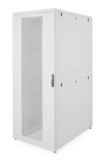 42U server cabinet with perforated doors 800x1200x2050mm (WxDxH) light gray