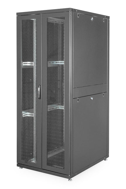 Armario servidor 42U con puertas perforadas 800x1000x2050mm (AnxPrxAl) negro