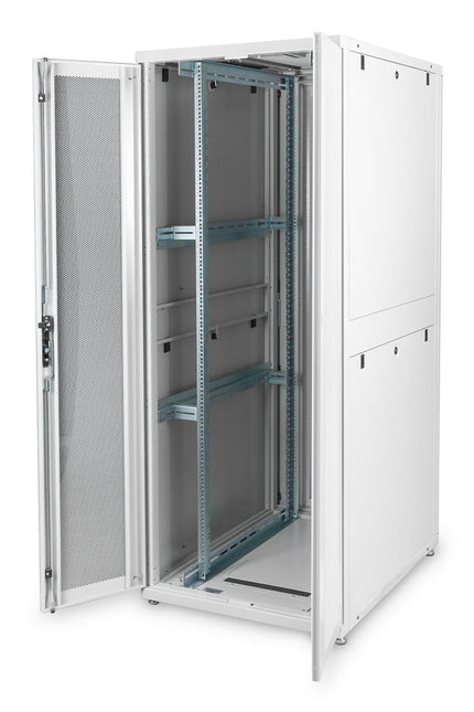 Armario servidor 42U con puertas perforadas 800x1000x2050mm (AnxPrxAl) gris claro