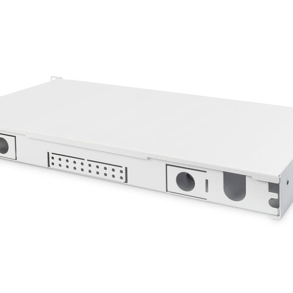 Caja de empalme de fibra óptica 1U con cierre rápido extensible