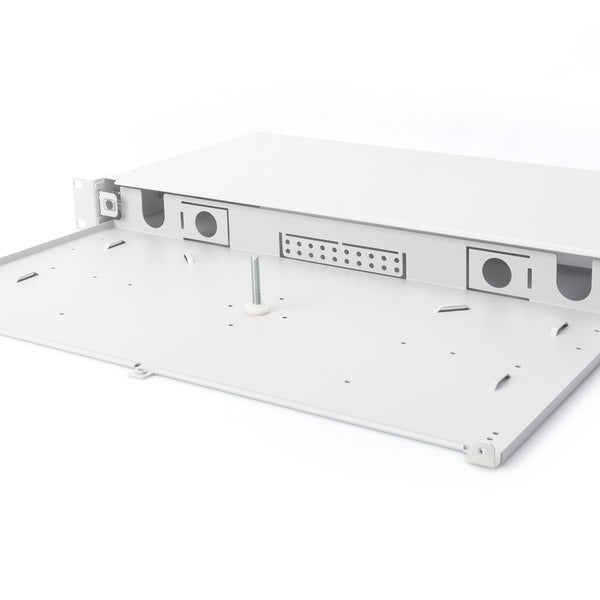 Caja de empalme de fibra óptica 1U con cierre rápido extensible
