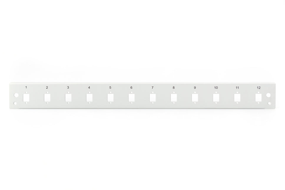 1U frontpaneel quick lock glasvezel 12x LC DX, SC SX, E2000 SX