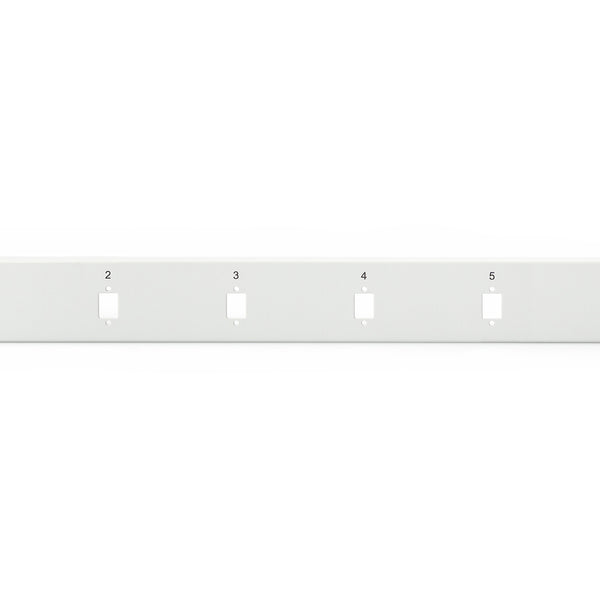 Panel frontal 1U de fibra óptica de bloqueo rápido 6x SC SX, LC DX