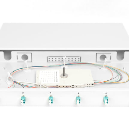 Panel de conexión de fibra óptica montado en 6 puertos LC OM3