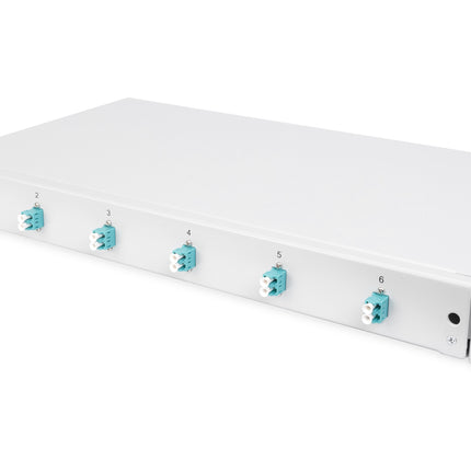 Panel de conexión de fibra óptica montado en 6 puertos LC OM3