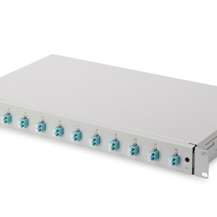 Panel de conexión de fibra óptica montado en 12 puertos LC OM3